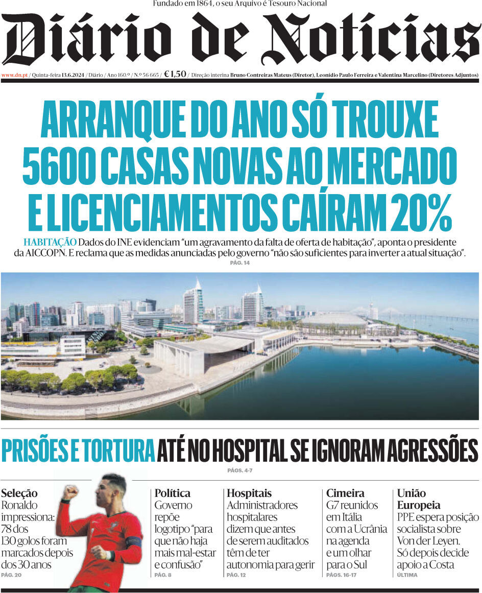 capa Diário de Notícias