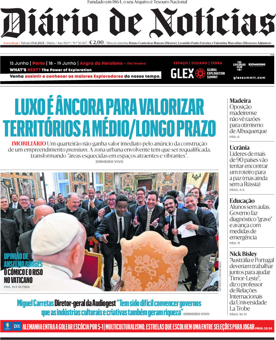 capa Diário de Notícias