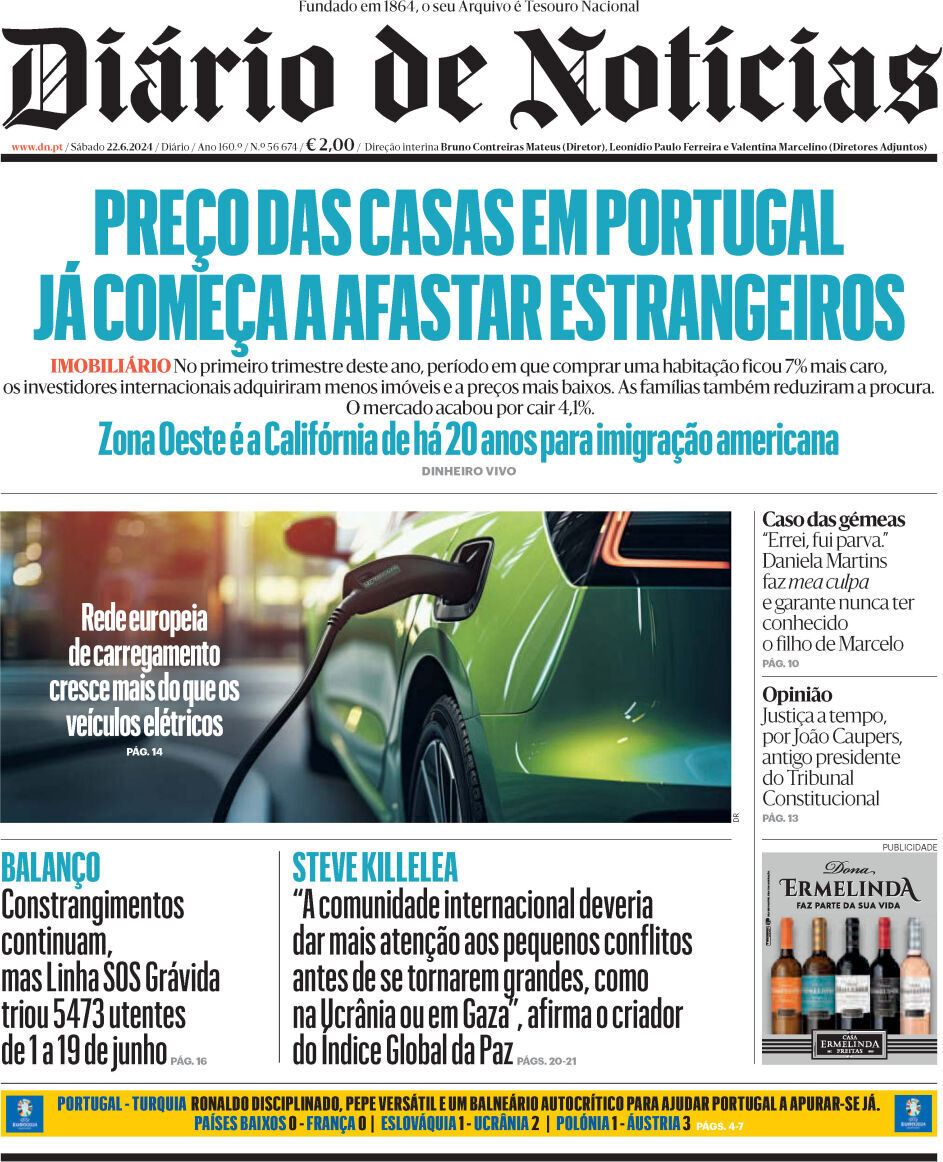 capa Diário de Notícias