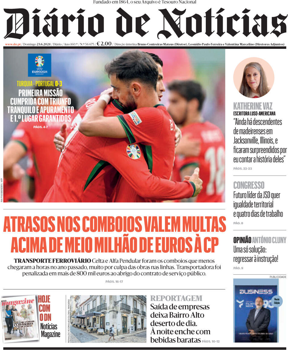 capa Diário de Notícias