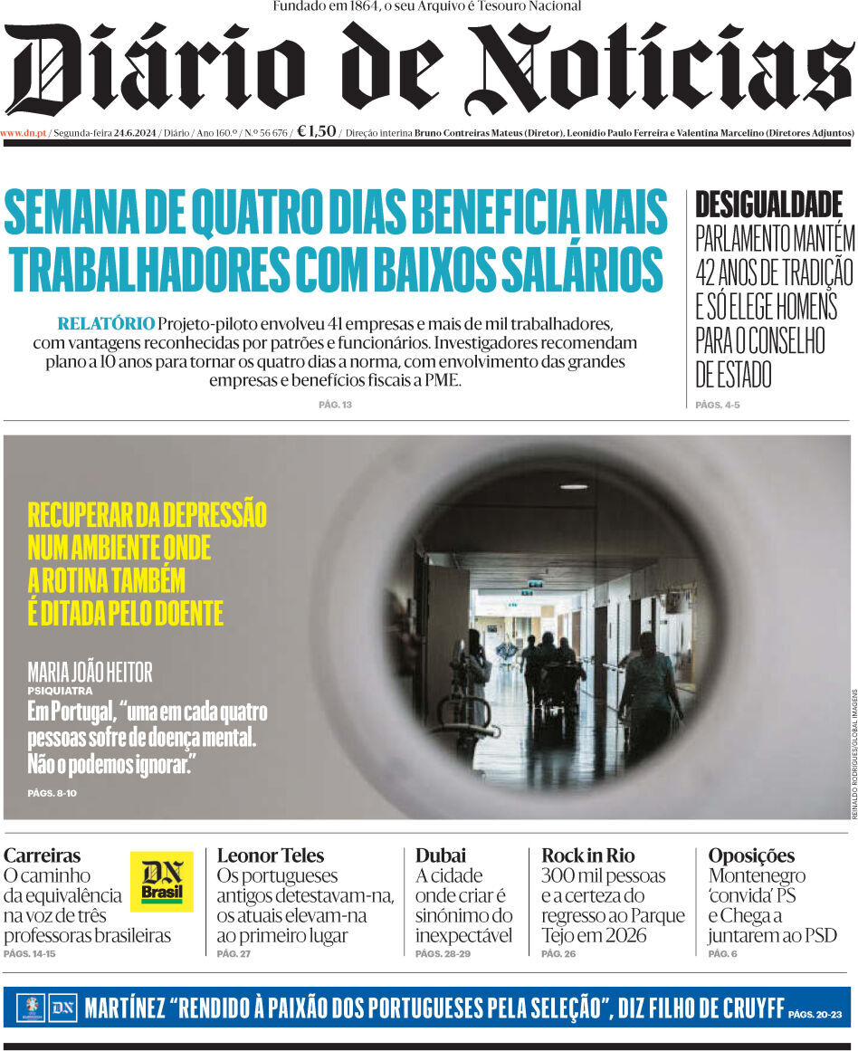 capa Diário de Notícias