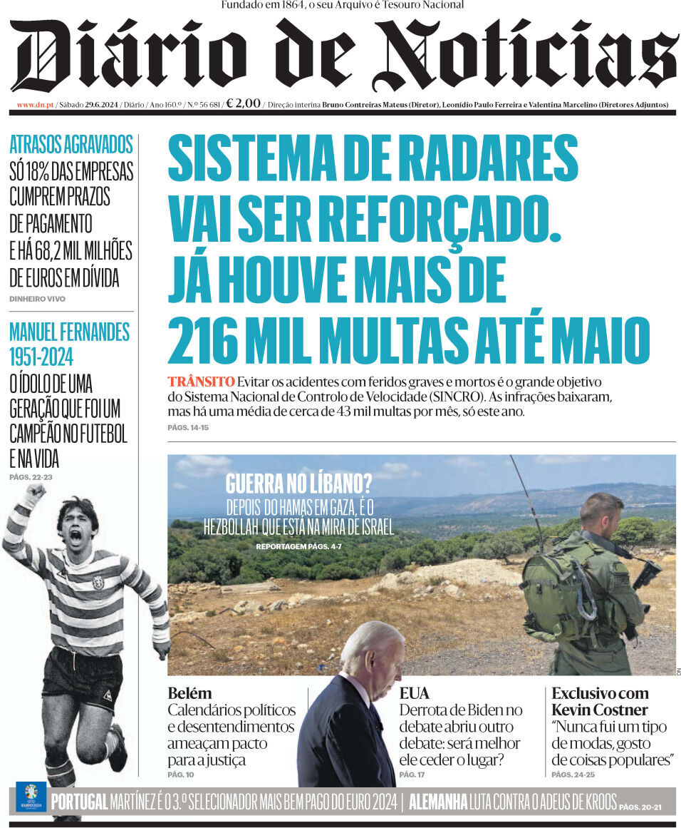 capa Diário de Notícias