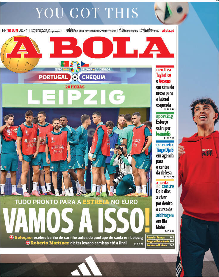 capa Jornal A Bola