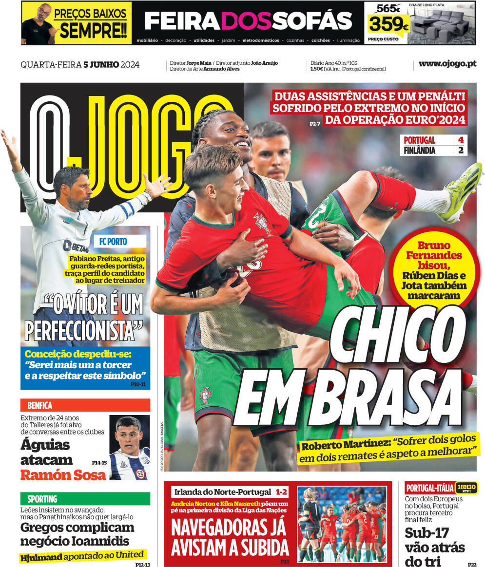 capa Jornal O Jogo