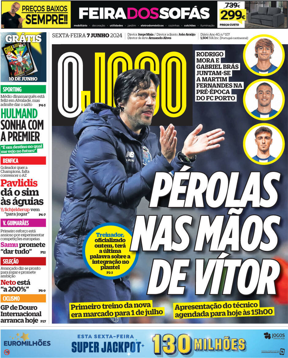 capa Jornal O Jogo