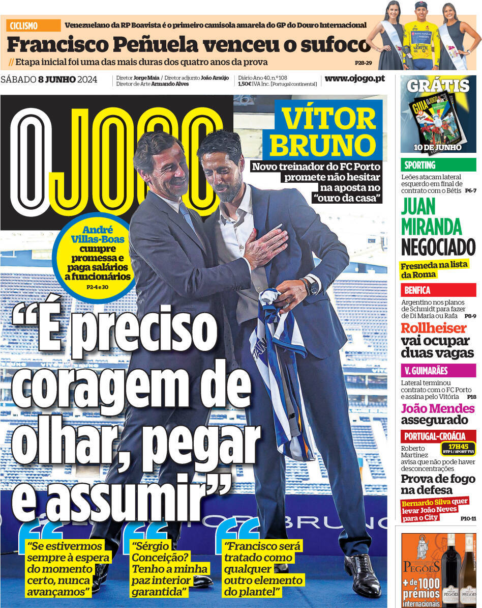 capa Jornal O Jogo