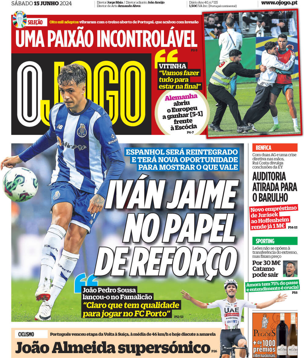 capa Jornal O Jogo