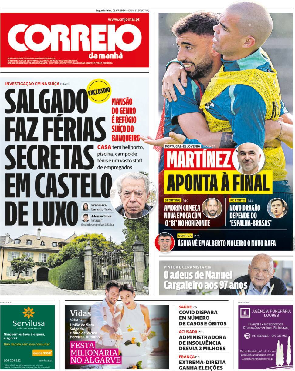 capa Correio da Manhã