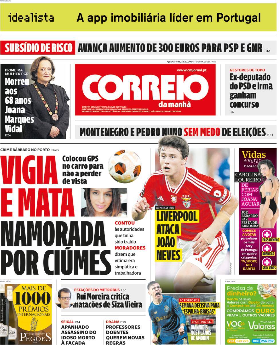 capa Correio da Manhã