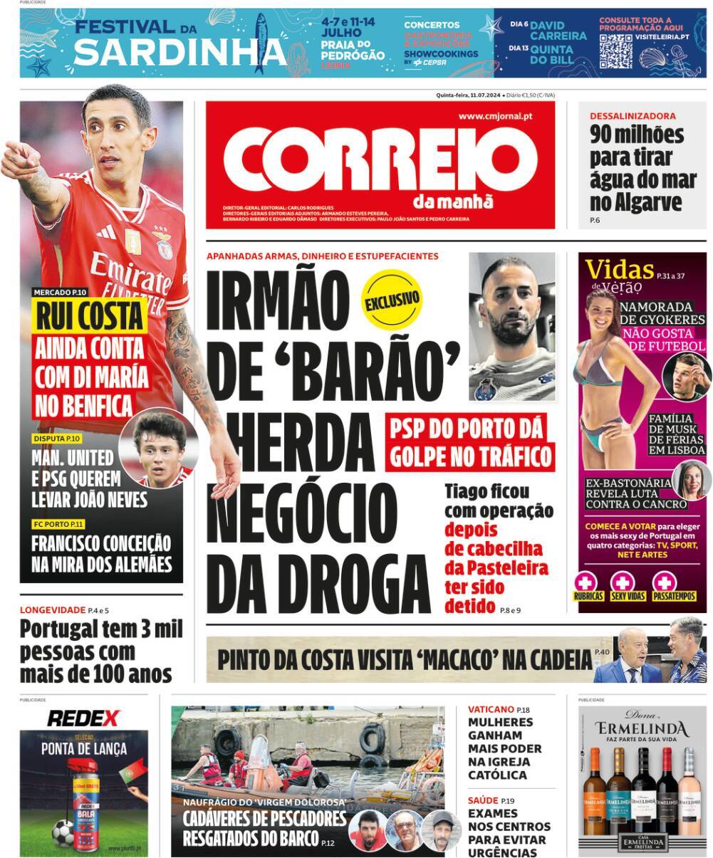 capa Correio da Manhã