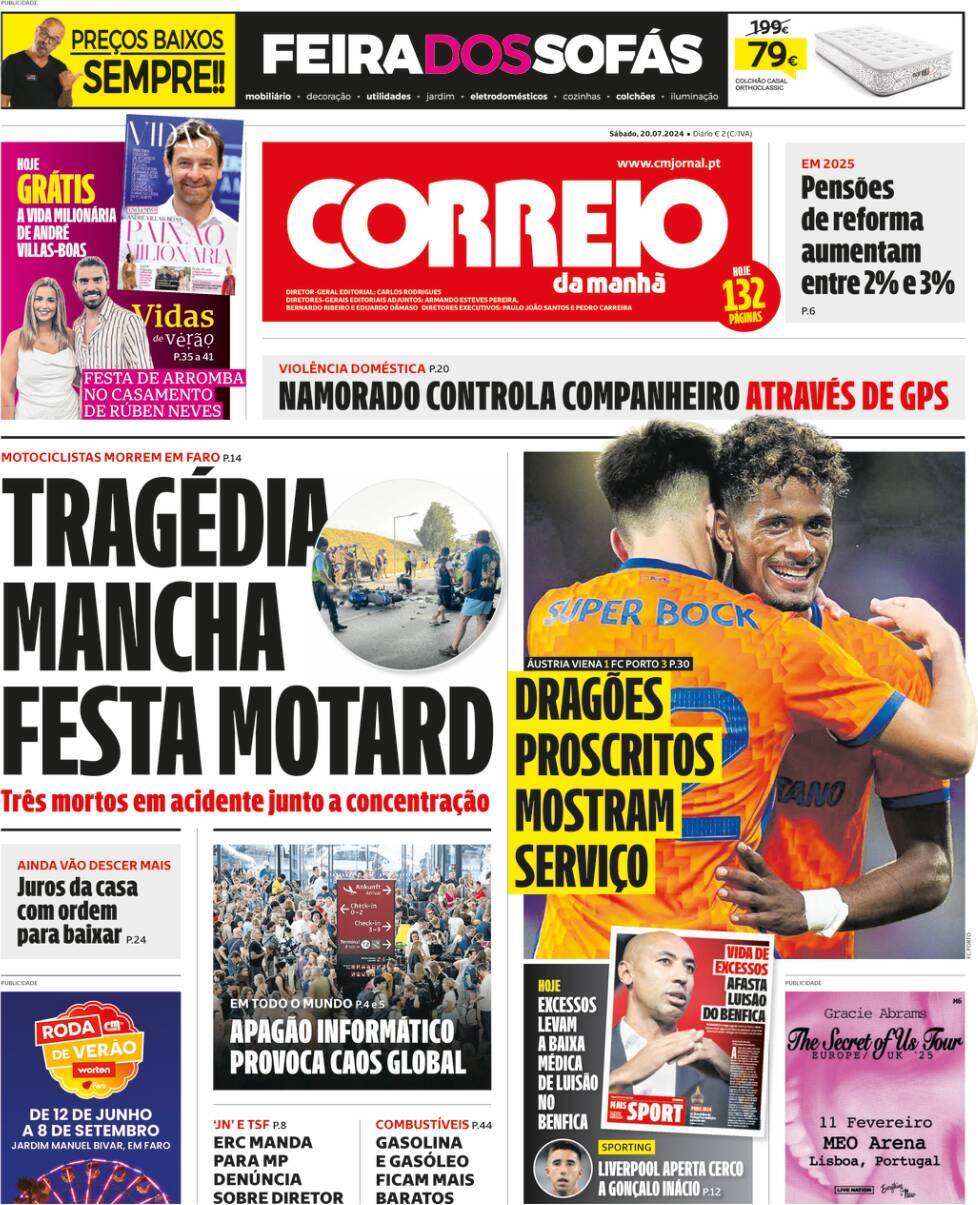 capa Correio da Manhã