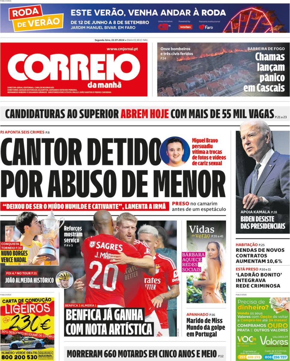 capa Correio da Manhã