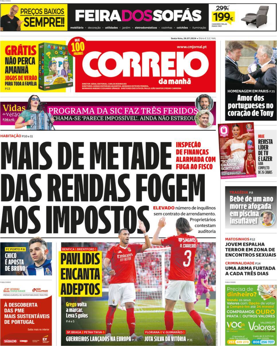 capa Correio da Manhã