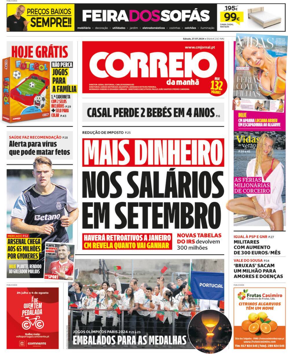 capa Correio da Manhã