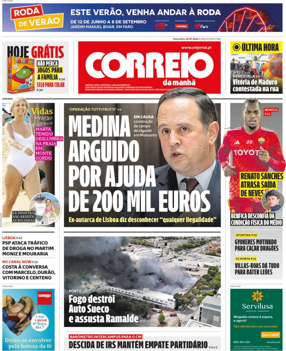 capa Correio da Manhã