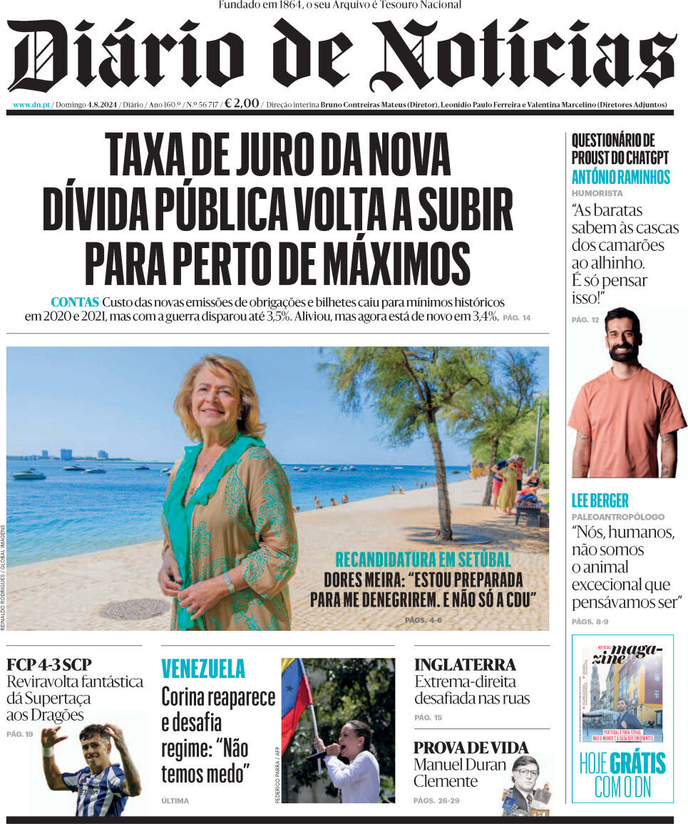 capa Diário de Notícias