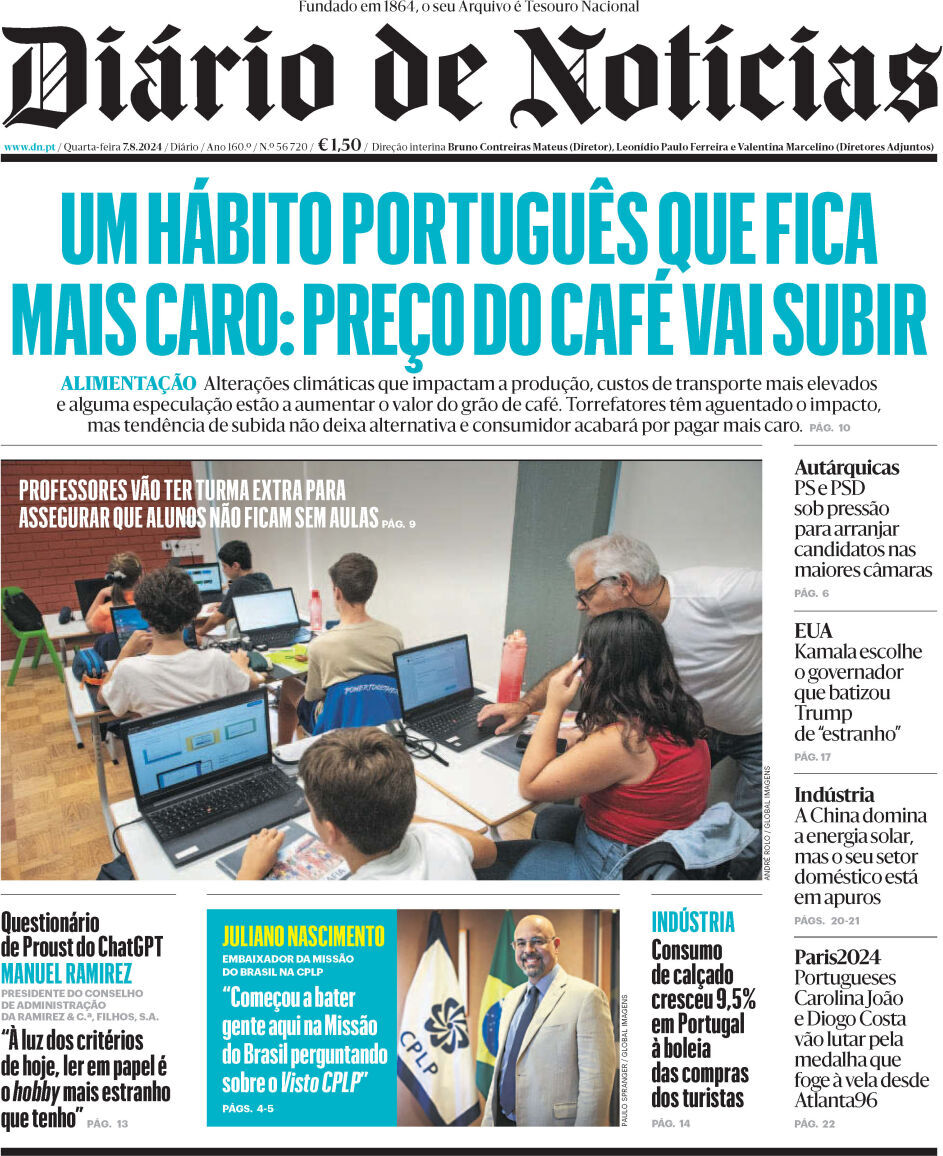 capa Diário de Notícias