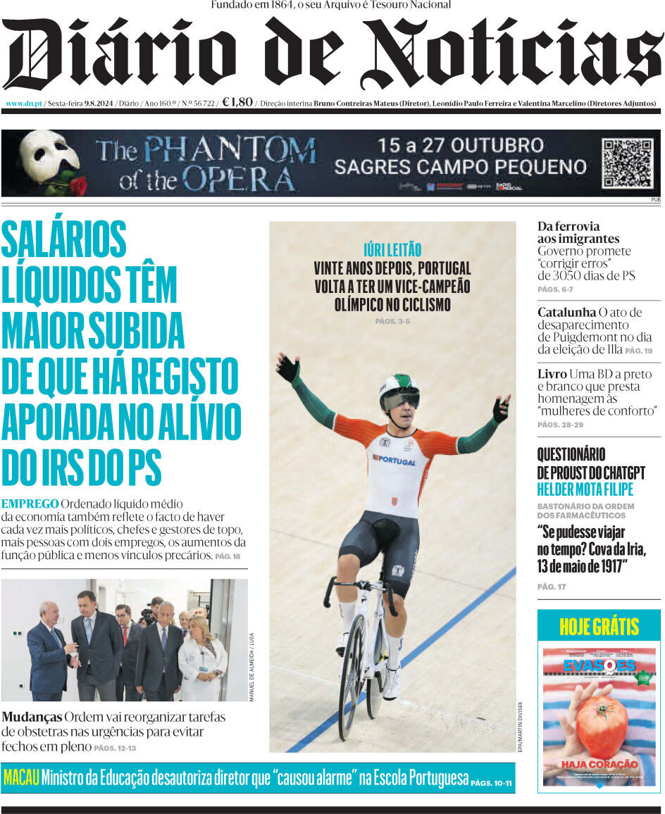 capa Diário de Notícias