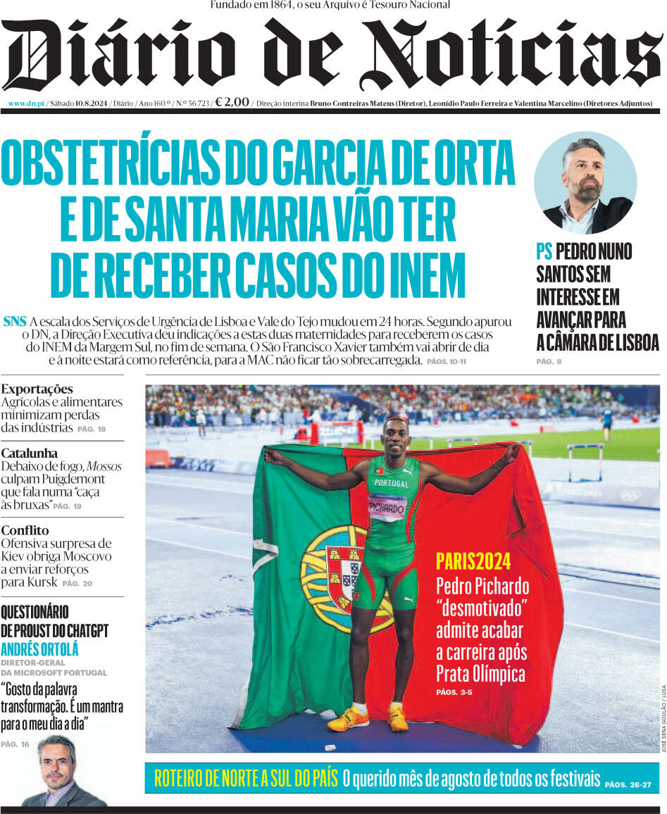 capa Diário de Notícias