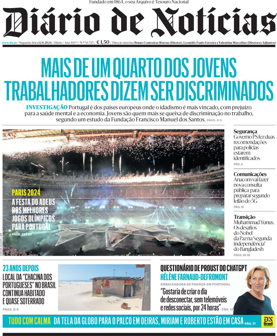 capa Diário de Notícias