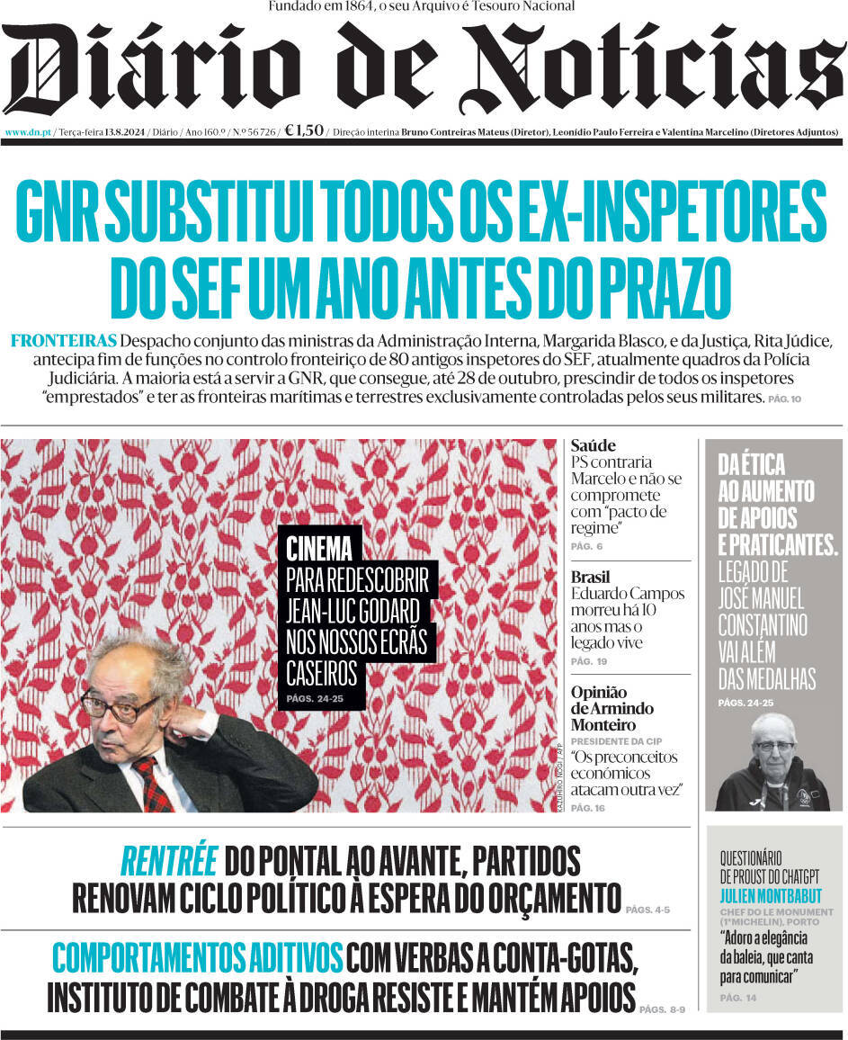 capa Diário de Notícias