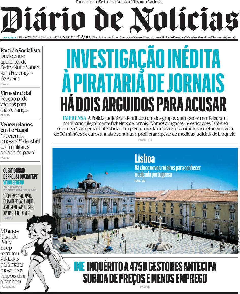 capa Diário de Notícias