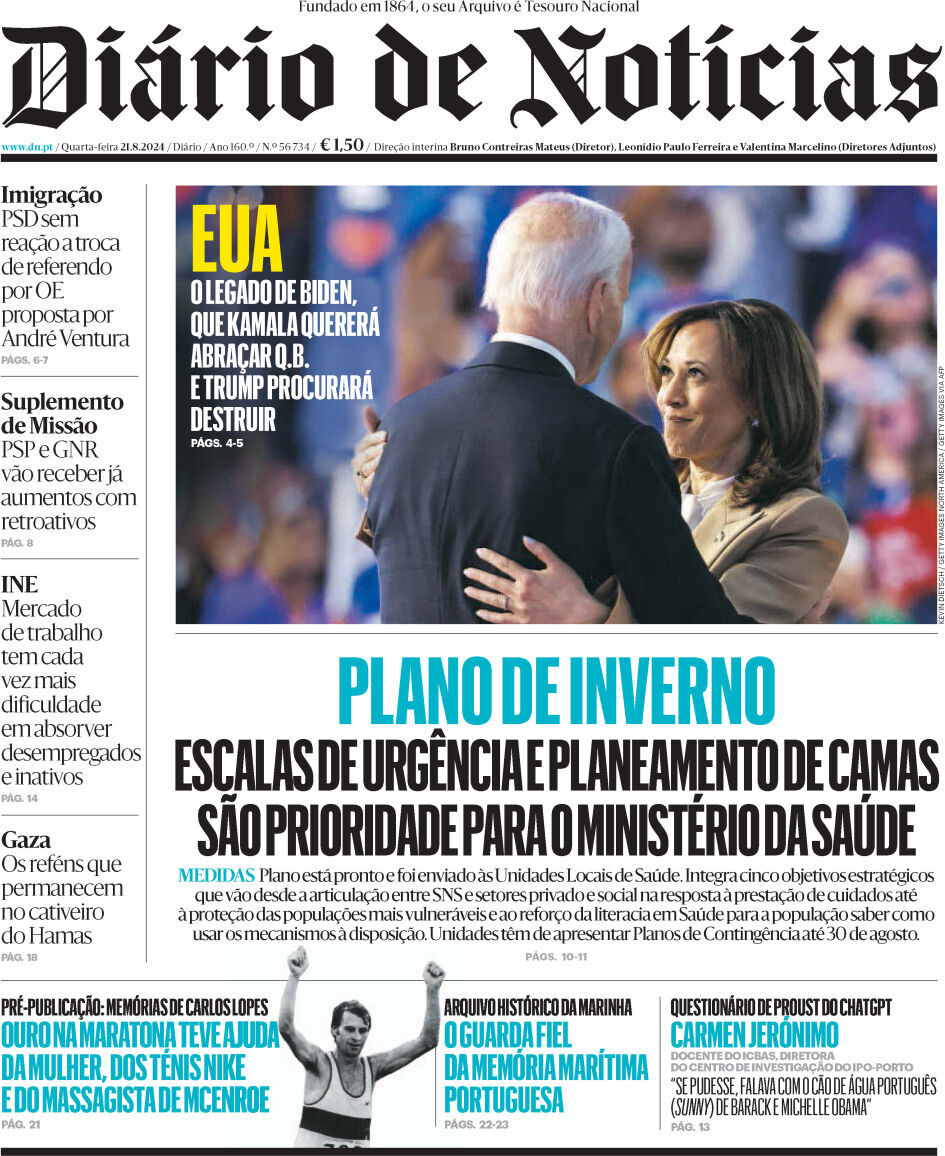 capa Diário de Notícias