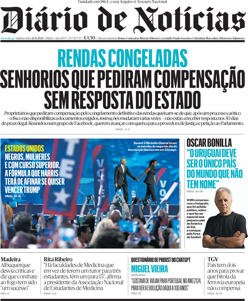 capa Diário de Notícias