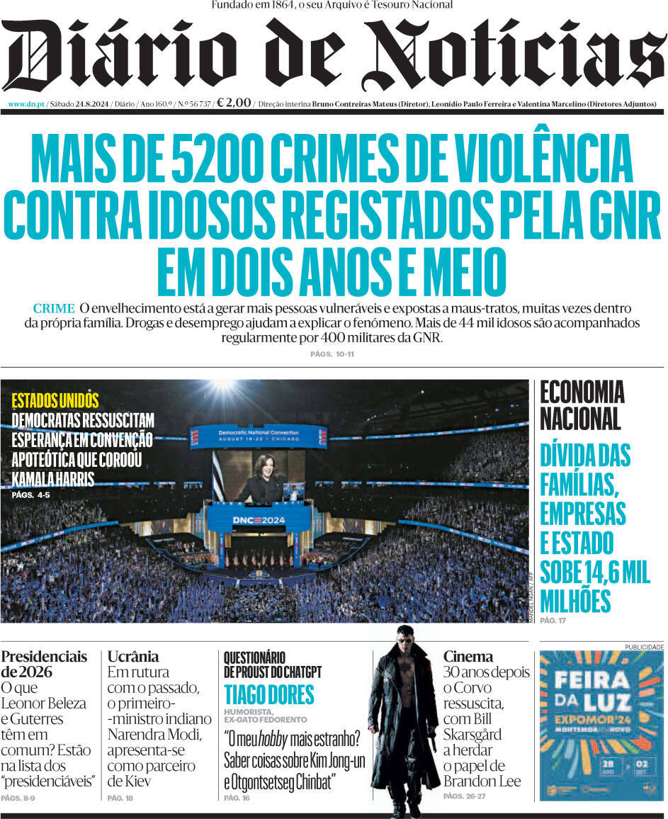 capa Diário de Notícias