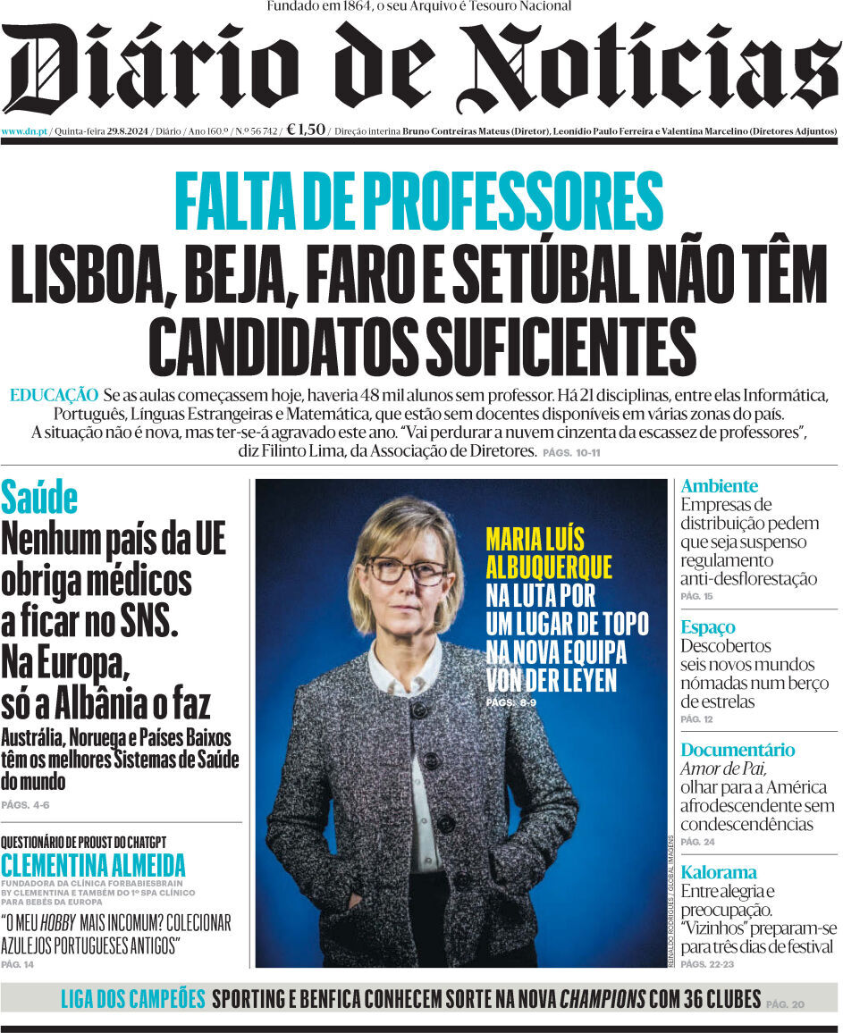 capa Diário de Notícias