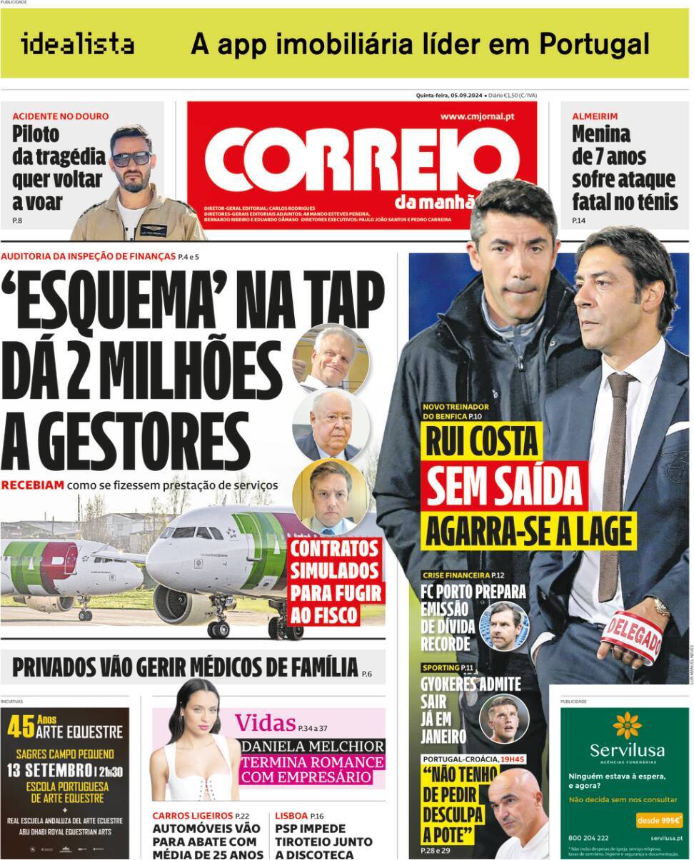 capa Correio da Manhã