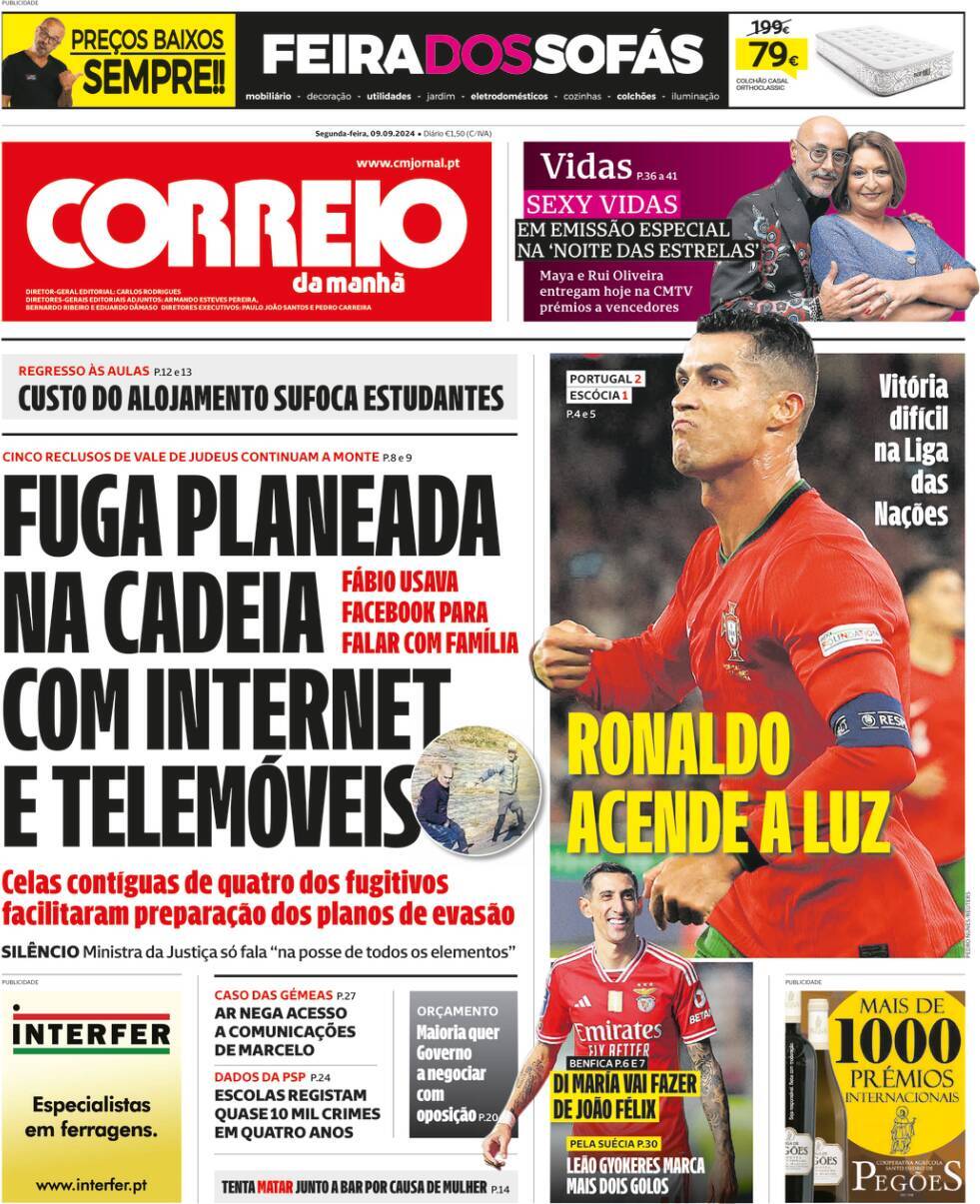 capa Correio da Manhã