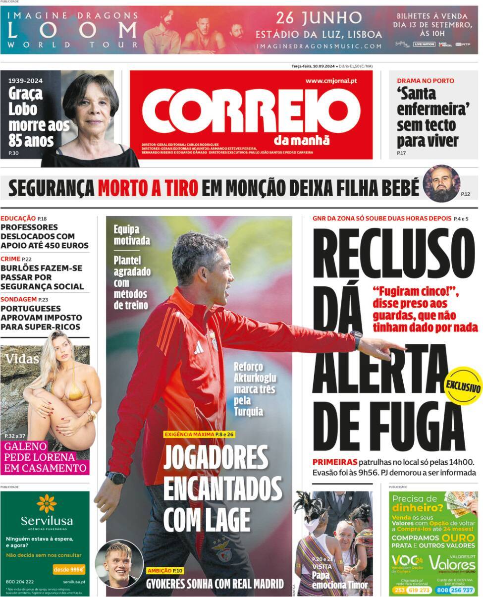 capa Correio da Manhã