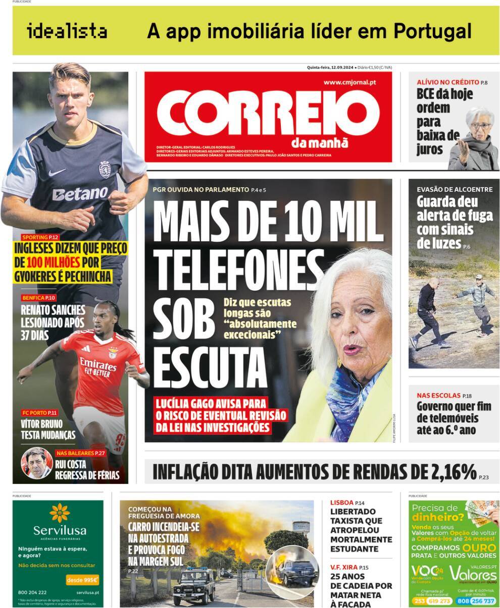 capa Correio da Manhã