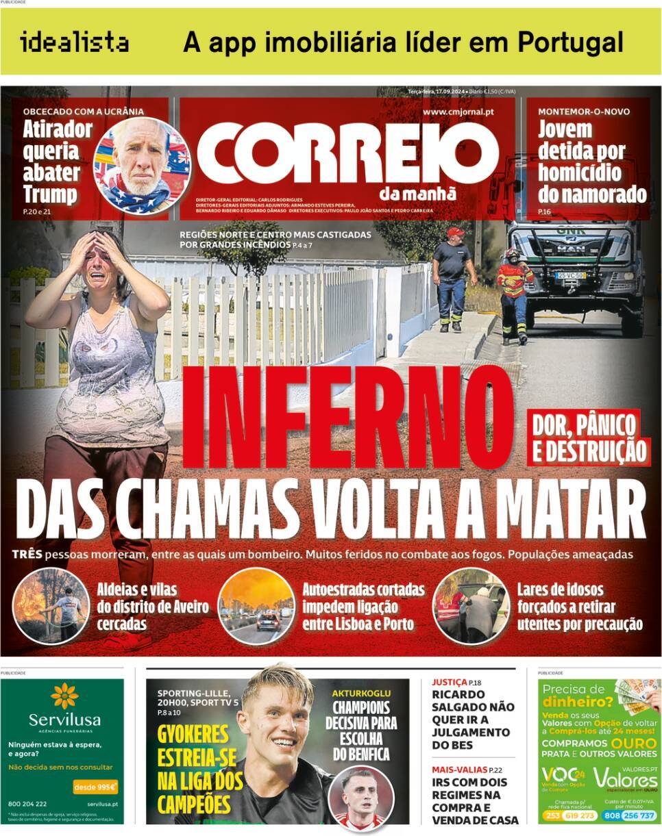 capa Correio da Manhã