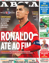 capa Jornal A Bola