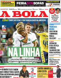 capa Jornal A Bola