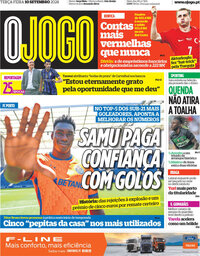 capa Jornal O Jogo