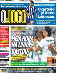 capa Jornal O Jogo